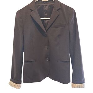 THEORY BROWN WOOL BLAZER SZ 4